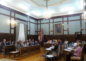 Sesión plenaria de la Diputación Provincial de Guadalajara
