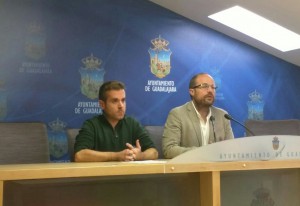 Ángel Bachiller y Alejandro Ruiz, concejales de C's en el Ayuntamiento de Guadalajara