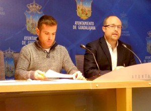 Ángel Bachiller y Alejandro Ruiz durante la rueda de prensa de este jueves