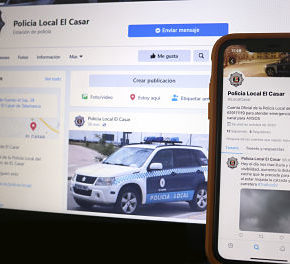 La Policía Local de El Casar abre un perfil en Twitter y Facebook para mantener informados a los vecinos de la localidad